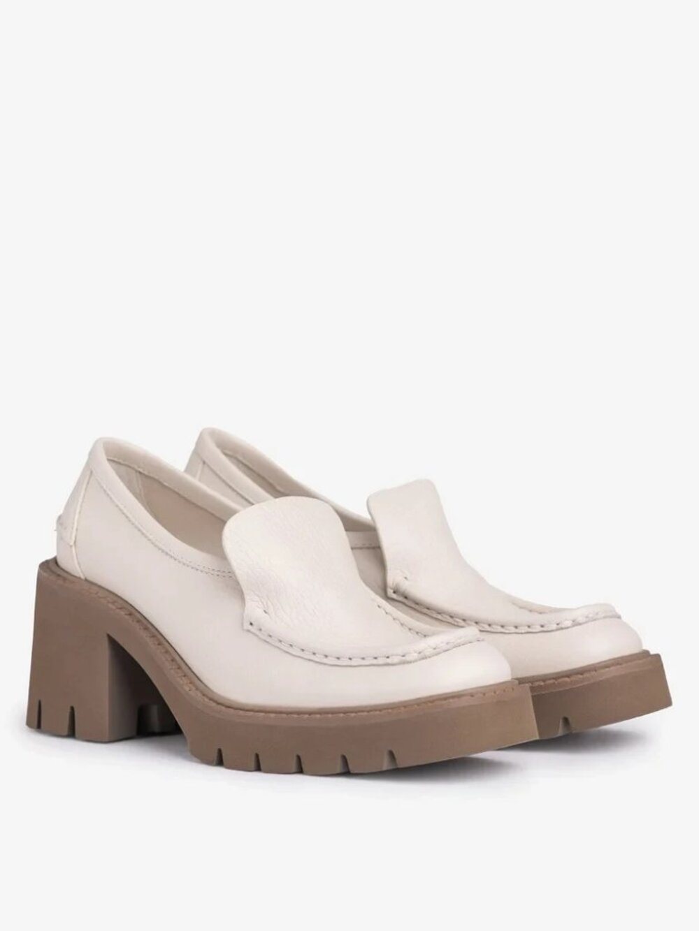 $690 Pedro Garcia Zavanna Lightweight Maxi Loafer LEATHER Basmati 40 (DD15)